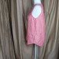 Christian Siriano Vintage Red 100% Linen Button Down Top Size S