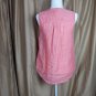 Christian Siriano Vintage Red 100% Linen Button Down Top Size S