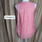 Christian Siriano Vintage Red 100% Linen Button Down Top Size S