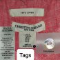 Christian Siriano Vintage Red 100% Linen Button Down Top Size S