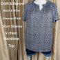 Crify & Barrow Black And White Print Top Size 1X