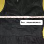 Talbots Black 100% Linen Fringe Detail Back Zip Dress Size 6p