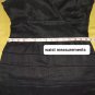 Talbots Black 100% Linen Fringe Detail Back Zip Dress Size 6p