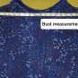 a.n.a Navy Blue Floral Print Pockets High Low Dress Size M