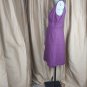 J.crew Purple Cotton Side Pockets Detail Dress Size 8.