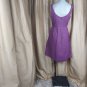 J.crew Purple Cotton Side Pockets Detail Dress Size 8.