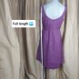 J.crew Purple Cotton Side Pockets Detail Dress Size 8.