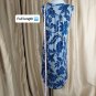 Ann Taylor LOFT Gray & Blue Floral Print Sleeveless Tee Shirt Dress Size S