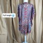 Rue21 Red Print Buttonless Shirt Kimono Size S