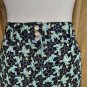 Ann Taylor LOFT Black Print Pockets Jean Skirt Size 6P