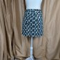 Ann Taylor LOFT Black Print Pockets Jean Skirt Size 6P