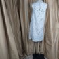 Rachel Zoe 100% Linen Side Pockets Beige Floral Print Shift Dress Size XS