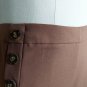 New Cato Brown Crop Faux Button Pants Size 26/28