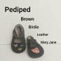 Pediped Brown Leather Birdie Mary Jane Size 0-6 Mos.