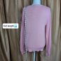 Croft & Barrow Pink Cable Knit Button Down Cardigan Size S