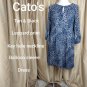 Cato Tan & Black Leopard Print Detail Dress Size 18/20W