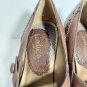 Candies Vintage Brown Detail Side Button  Heels Size 9M