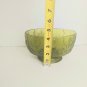 Vtg 1975 FTD Green Glass Leaf Footed Florist Vase, Candy Dish, Soap Dish ...