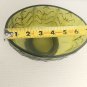 Vtg 1975 FTD Green Glass Leaf Footed Florist Vase, Candy Dish, Soap Dish ...