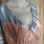 Cato Blue & Peach Tie Dye 100% Cotton Maxi Dress Size S