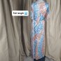 Cato Blue & Peach Tie Dye 100% Cotton Maxi Dress Size S
