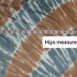 Cato Blue & Peach Tie Dye 100% Cotton Maxi Dress Size S