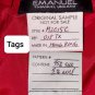 Emanuel Ungaro Red Silk & Wool Blend Side Detail Beading Skirt Size 10