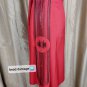 Emanuel Ungaro Red Silk & Wool Blend Side Detail Beading Skirt Size 10