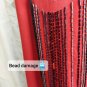 Emanuel Ungaro Red Silk & Wool Blend Side Detail Beading Skirt Size 10