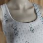 White House Black Market White Print Layered Tank Top Size XXSP