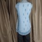 White House Black Market White Print Layered Tank Top Size XXSP