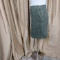 Talbots Olive Green 100% Cotton Side Pockets Skirt Size 16