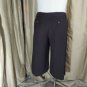Apt.9 Coffee Brown Linen Blend Crop Pockets Pants Size 16