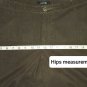 Apt.9 Coffee Brown Linen Blend Crop Pockets Pants Size 16