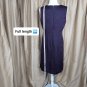 Casual Corner Purple Sparkle Floral Print Back Zip Dress Size 10