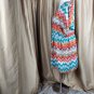 Lane Bryant Beige Multicolored Zigzag Knee Dress Size 26/28