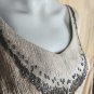 Antonio Melani Beige Beaded Deatil Neckline Back Zip Dress Size 4