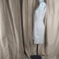 Antonio Melani Beige Beaded Deatil Neckline Back Zip Dress Size 4
