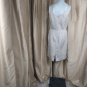 Antonio Melani Beige Beaded Deatil Neckline Back Zip Dress Size 4