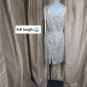 Antonio Melani Beige Beaded Deatil Neckline Back Zip Dress Size 4