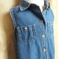 OshKosh B'gosh Blue Cotton Button Down Denim Shirt Size 6