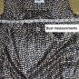 New John Paul Richard Gold & Black Print Ruffled Detail Top Size M