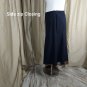 AliA Black Fitted Waistband Side Zip Skirt Size 16