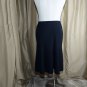 AliA Black Fitted Waistband Side Zip Skirt Size 16