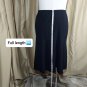 AliA Black Fitted Waistband Side Zip Skirt Size 16