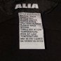 AliA Black Fitted Waistband Side Zip Skirt Size 16