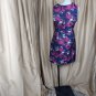 Vince Camuto Black Print Side Ruffled Detail Back Zip Dress Size 2
