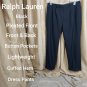 Lauren Ralph Lauren Black Lightweight Cuffed Hem Dress Pants 34W X 30L