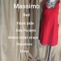 Mossimo Red Pockets Back Zip Sleeveless Dress Size S
