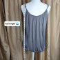 H&M Brown  Drape Hem Tank With Adjustable Straps Size S